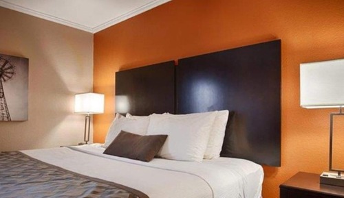 Habitación estándar, 2 camas de matrimonio, no fumadores, frigorífico y microondas (Pet Friendly)