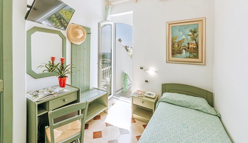 Habitación individual, vistas al mar