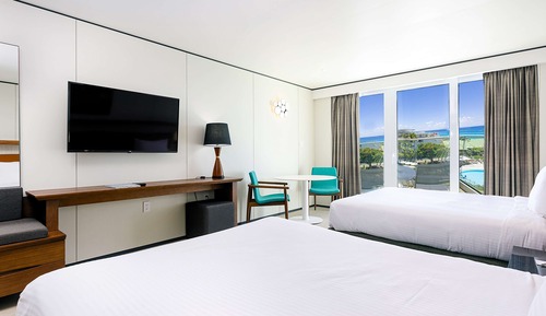 Habitación Deluxe, 2 camas dobles (Signature Ocean View Double)