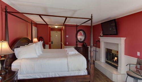 Habitación romántica, 1 cama de matrimonio grande, chimenea, vistas a la montaña