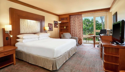 Habitación, 1 cama de matrimonio grande, vistas al jardín