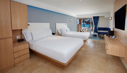 Habitación Premium, 2 camas de matrimonio, frente al mar