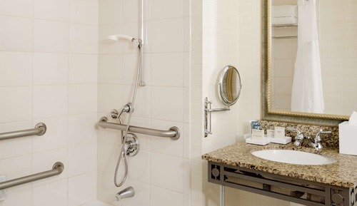Suite, 1 cama de matrimonio grande con sofá cama, bañera (One Bedroom, Mobility Accessible)