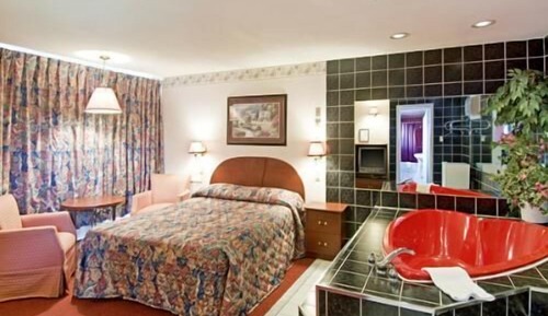 Habitación romántica, 1 cama de matrimonio, bañera de hidromasaje
