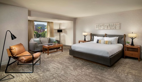 Habitación Deluxe, 1 cama de matrimonio grande con sofá cama
