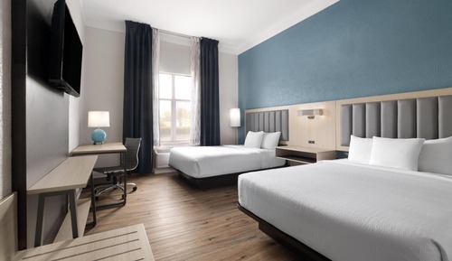 Habitación, 2 camas de matrimonio, accesible para personas con discapacidad, no fumadores