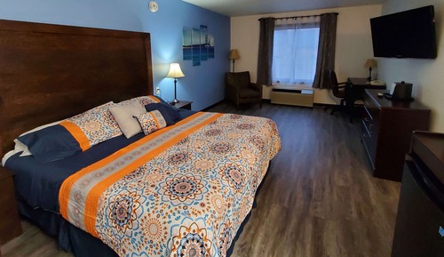 Habitación, 1 cama de matrimonio grande, no fumadores, frigorífico y microondas (Pet Friendly)