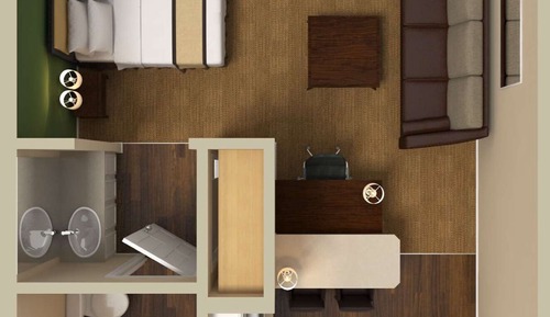 Estudio Deluxe, 1 cama de matrimonio grande con sofá cama, no fumadores