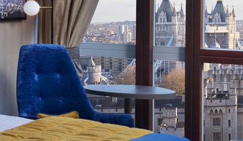 Habitación ejecutiva doble, 1 cama de matrimonio grande, vistas a la ciudad