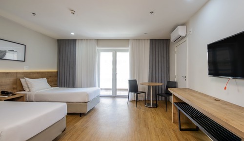Habitación Deluxe con 2 camas individuales, 2 camas individuales, balcón