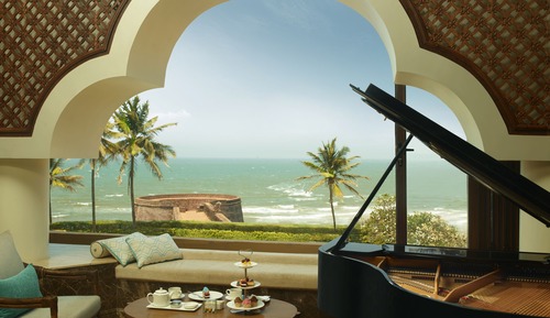 Habitación Deluxe, 1 cama de matrimonio grande, vistas al mar (Sitout)
