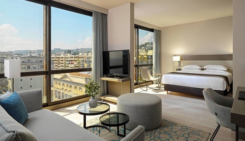 Habitación, 1 cama de matrimonio grande con sofá cama, no fumadores, vistas al mar