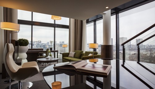 Suite presidencial, varias camas, con vistas