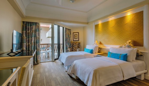 Habitación Deluxe con 2 camas individuales, vistas al mar