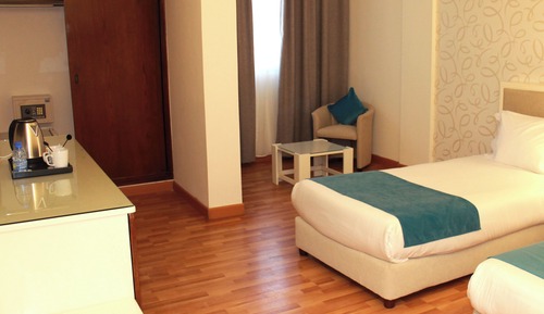 Habitación estándar con 2 camas individuales, vistas a la ciudad