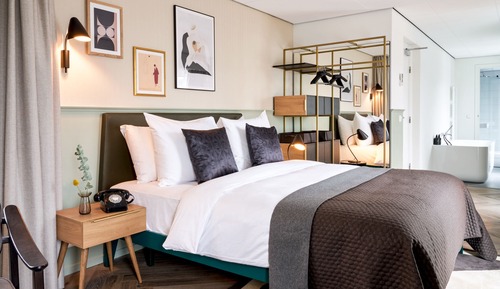 Suite estudio junior, 1 cama de matrimonio grande