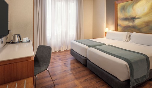Habitación con 1 cama doble o 2 individuales