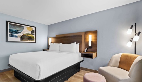 Habitación estándar, 1 cama de matrimonio grande, no fumadores, frigorífico y microondas