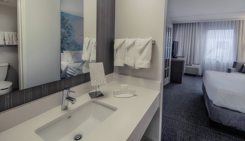 Suite, 1 cama de matrimonio grande con sofá cama