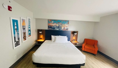 Habitación, 1 cama de matrimonio grande, microondas (NonSmoking/Mobility)