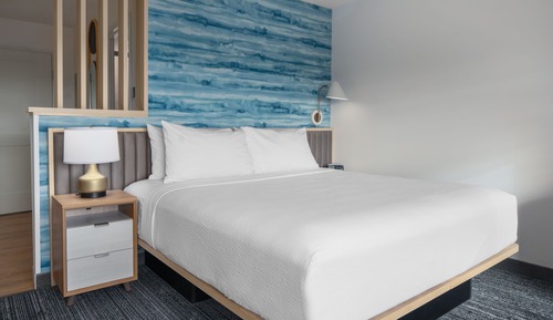 Estudio, 1 cama de matrimonio grande con sofá cama