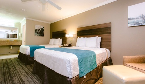 Habitación estándar, 2 camas de matrimonio, fumadores, frigorífico y microondas