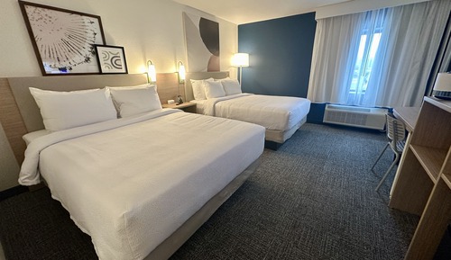 Habitación, 2 camas de matrimonio, no fumadores