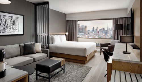 Suite, 1 cama de matrimonio grande con sofá cama