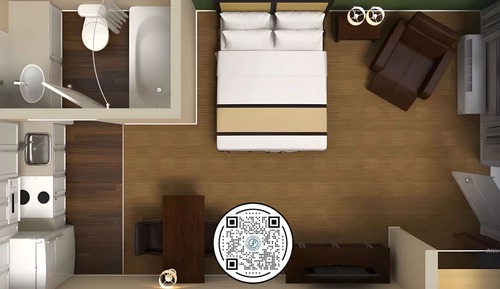 Estudio, 1 cama de matrimonio, accesible para personas con discapacidad, no fumadores