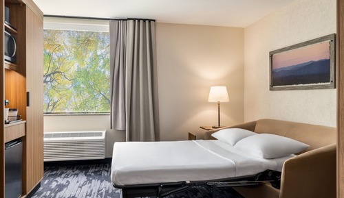 Suite, 1 cama de matrimonio grande con sofá cama (Hearing Accessible)