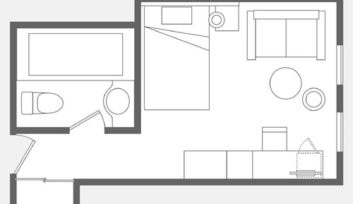 Habitación individual Confort, no fumadores, vistas a la ciudad