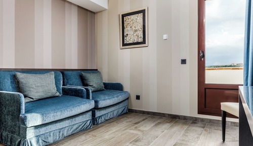 Habitación triple, terraza