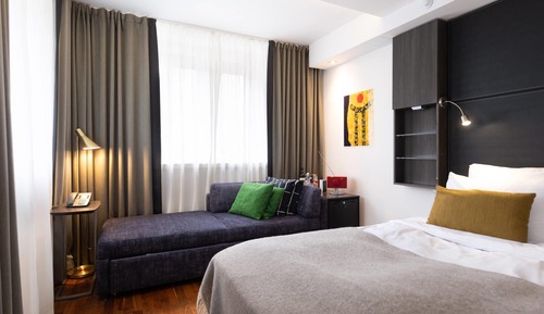 Habitación Deluxe, 1 cama de matrimonio grande con sofá cama, no fumadores