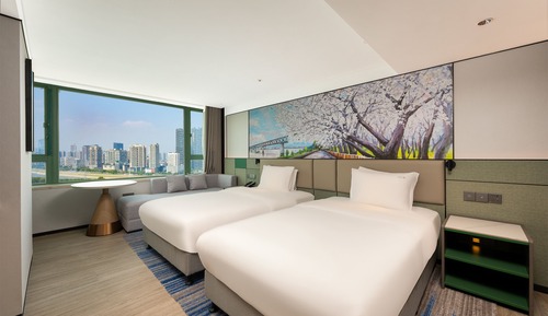 Habitación Premium, 2 camas individuales, vistas a la ciudad (High Floor)