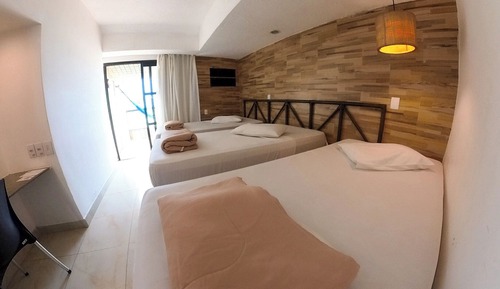 Quarto econômico 6, vista oceano