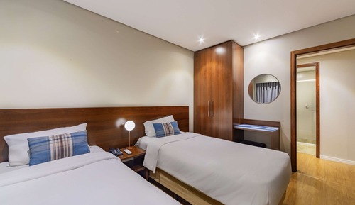Habitación familiar, varias camas