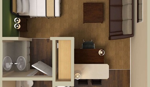 Estudio Deluxe, 1 cama de matrimonio grande con sofá cama, no fumadores