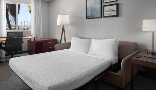 Estudio, 1 cama de matrimonio con sofá cama