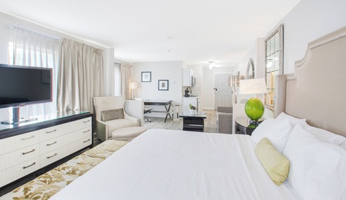 Estudio, 1 cama de matrimonio grande con sofá cama (Comm)