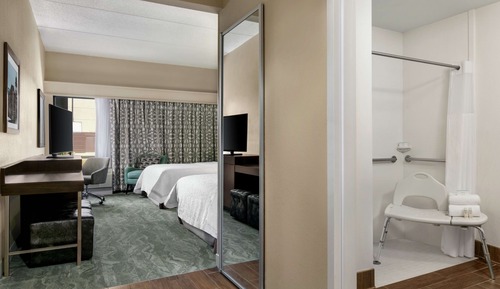 Habitación, 2 camas de matrimonio, accesible para personas con discapacidad, no fumadores
