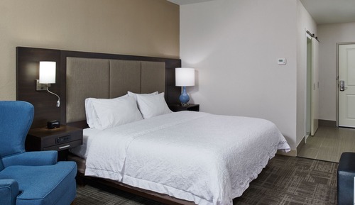 Habitación, 1 cama de matrimonio grande con sofá cama, frigorífico