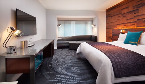 Habitación Deluxe, 1 cama de matrimonio grande, vistas a la ciudad
