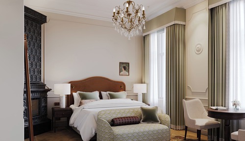 Habitación ejecutiva, 1 cama de matrimonio grande, vistas al parque