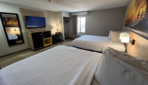 Habitación, 2 camas de matrimonio, accesible para personas con discapacidad, no fumadores