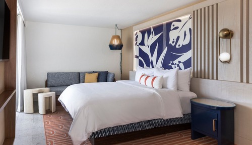 Habitación, 1 cama de matrimonio grande, balcón, vistas al mar (Hearing Accessible)
