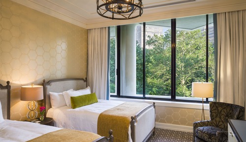Habitación Deluxe, 2 camas de matrimonio, vistas a la ciudad
