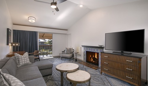 Suite Premier, 1 cama de matrimonio grande, chimenea, vistas al campo de golf