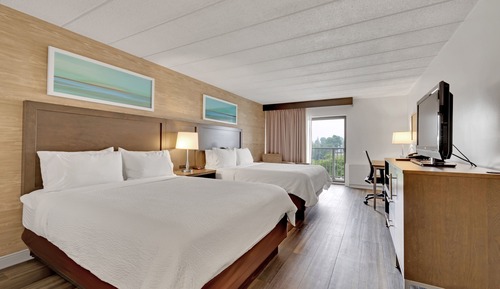 Habitación estándar, 2 camas de matrimonio, vistas al río