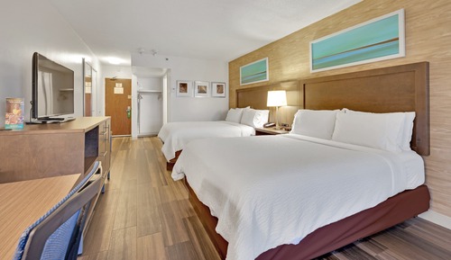 Habitación estándar, 2 camas de matrimonio, vistas a la ciudad