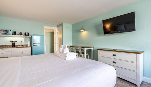 Suite estudio junior, 1 cama de matrimonio grande, cocina básica